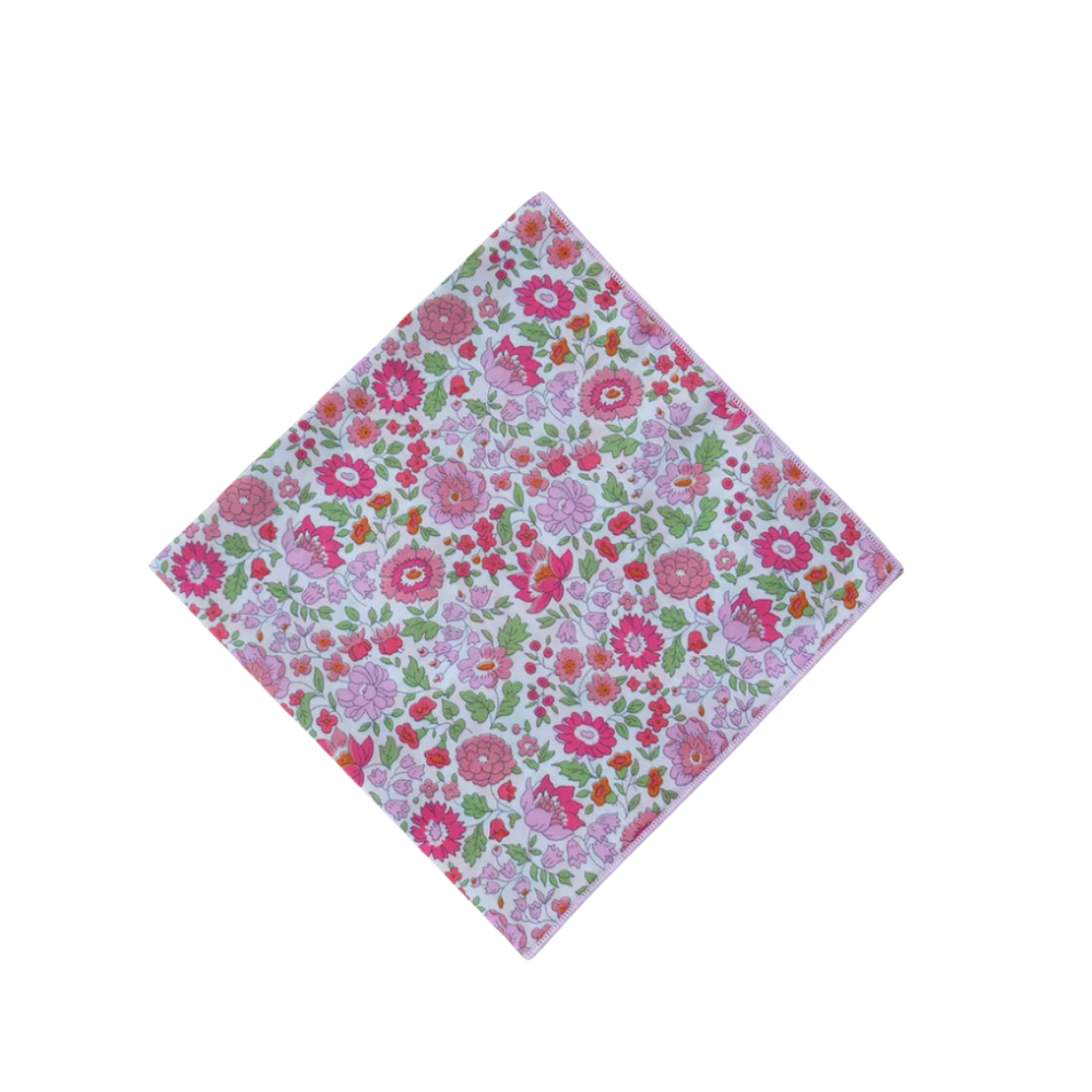 Ann Walters Home x Fête Papier Hankies in Pink Garden