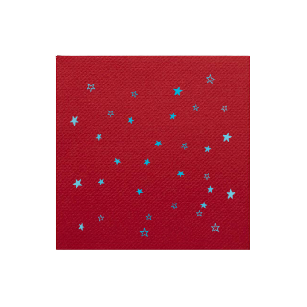 Patriotic Stars Napkins in Red