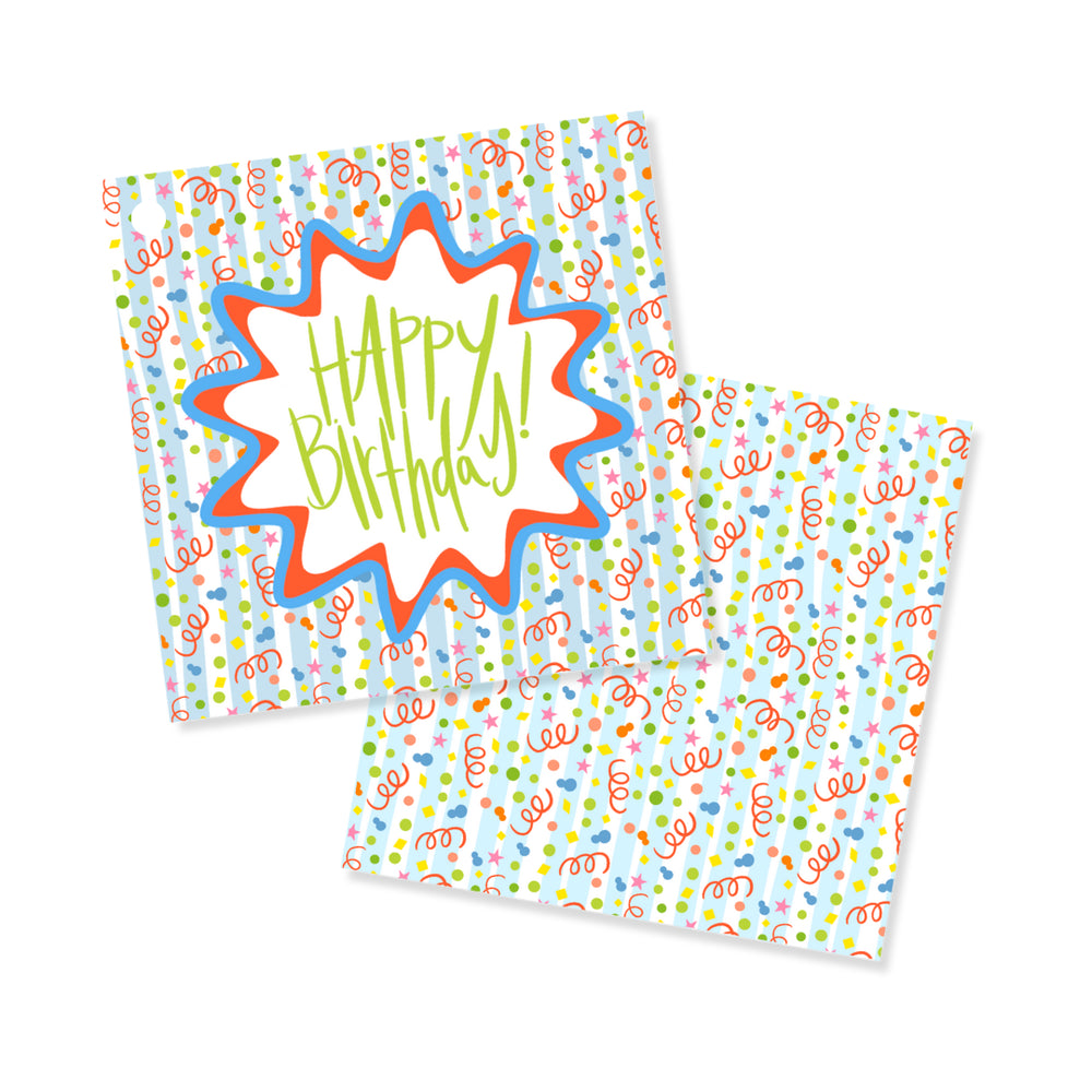 Happy Birthday Gift Tags in Sky
