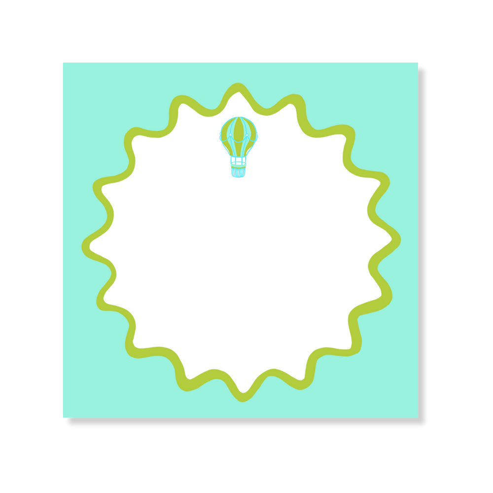 Icon Bar: Green Balloon Notepad