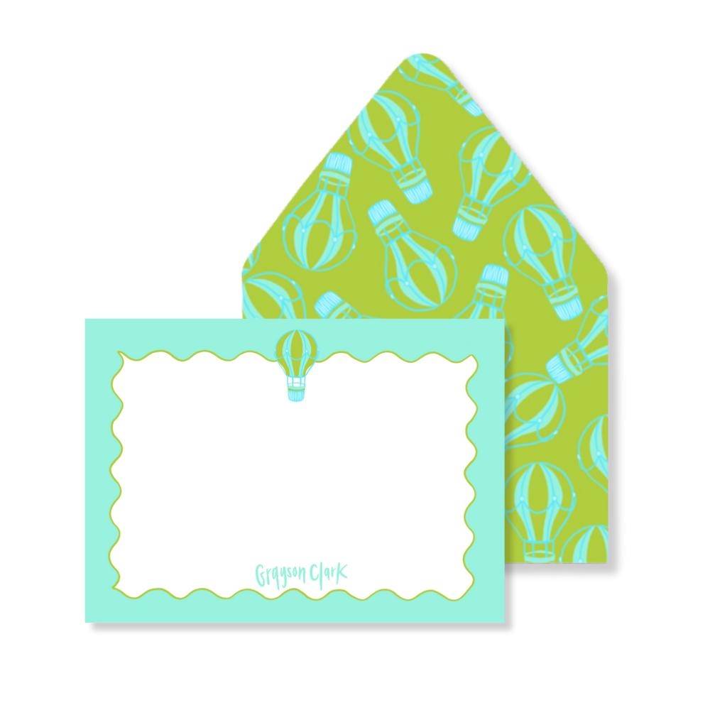 Icon Bar: Green Balloon Stationery