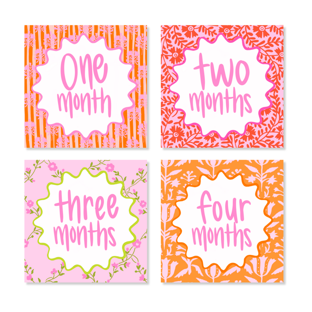 Girl Milestone Cards