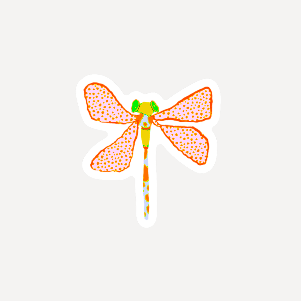 Busy Bug Dotty Dragonfly Sticker