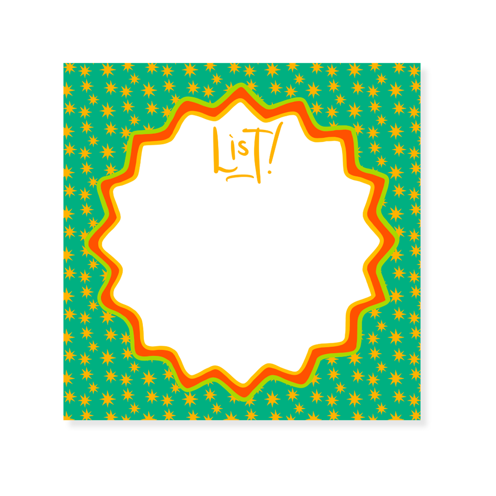 Sample Sale: All Star Classics List Notepad _ 50 Page