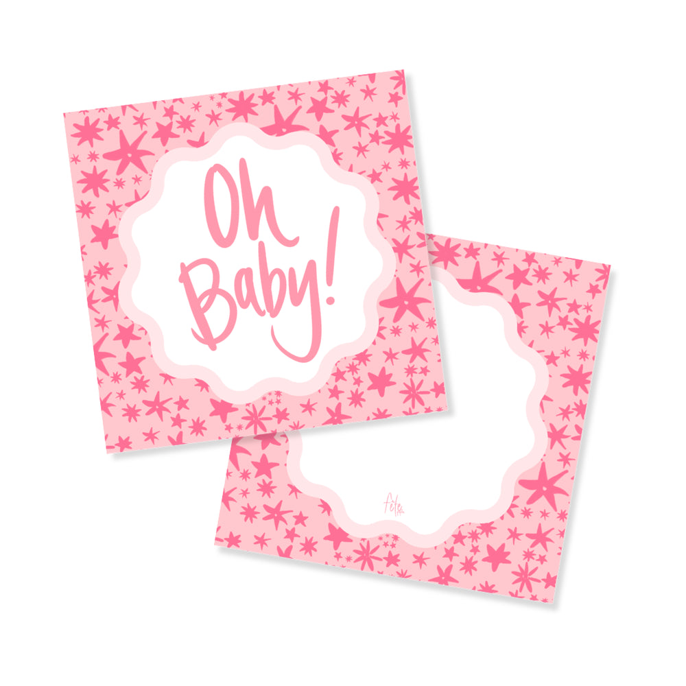 Garden of Fête Star Gift Tags in Pink