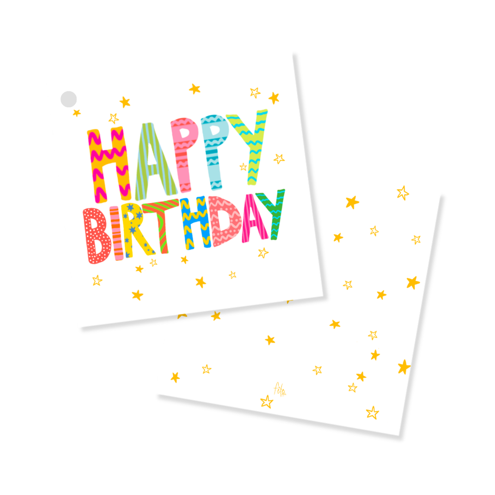 Happy Birthday Gift Tags