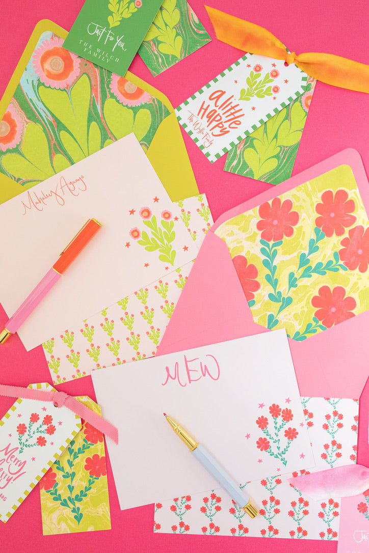 Morgan Walker x FP Stationery in Pink