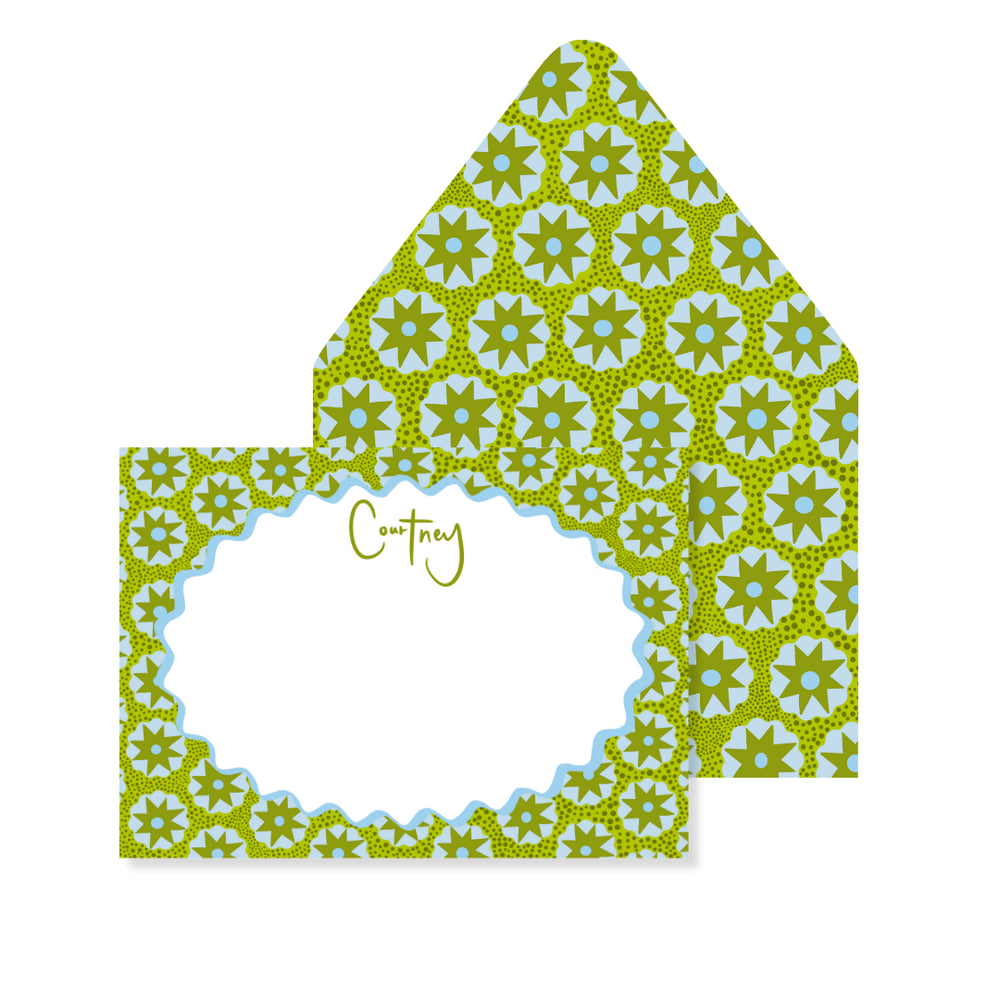 Star Dot Stationery in Grassy