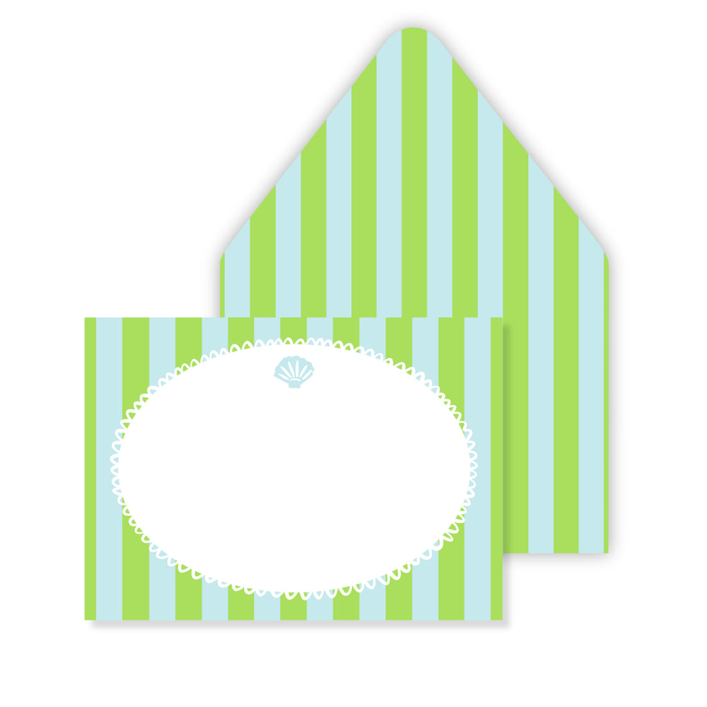 Fête Cabana Stationery in Shell Stripe