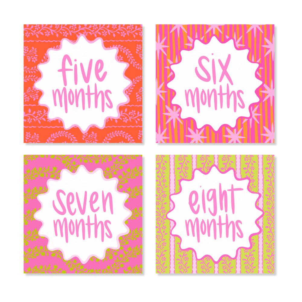 Girl Milestone Cards