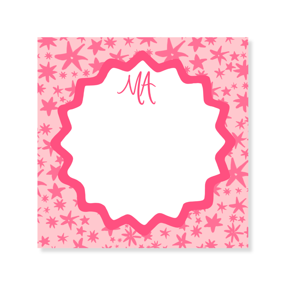 Beth Ladd x Fete Papier Pt. 3 Notepad in Floral Stars