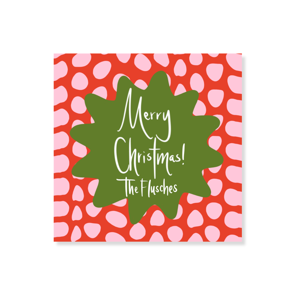 Holiday Dot Gift Stickers