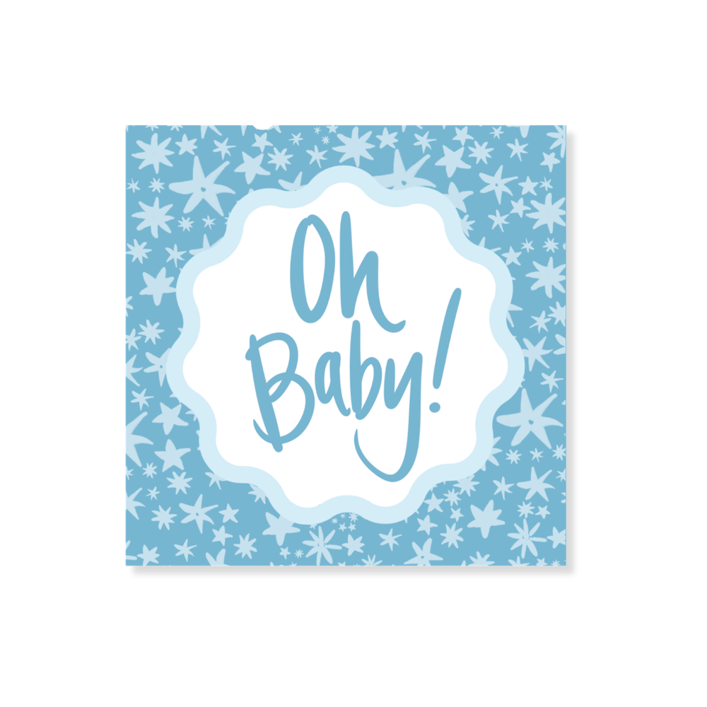 Garden of Fête Star Gift Stickers in Blue