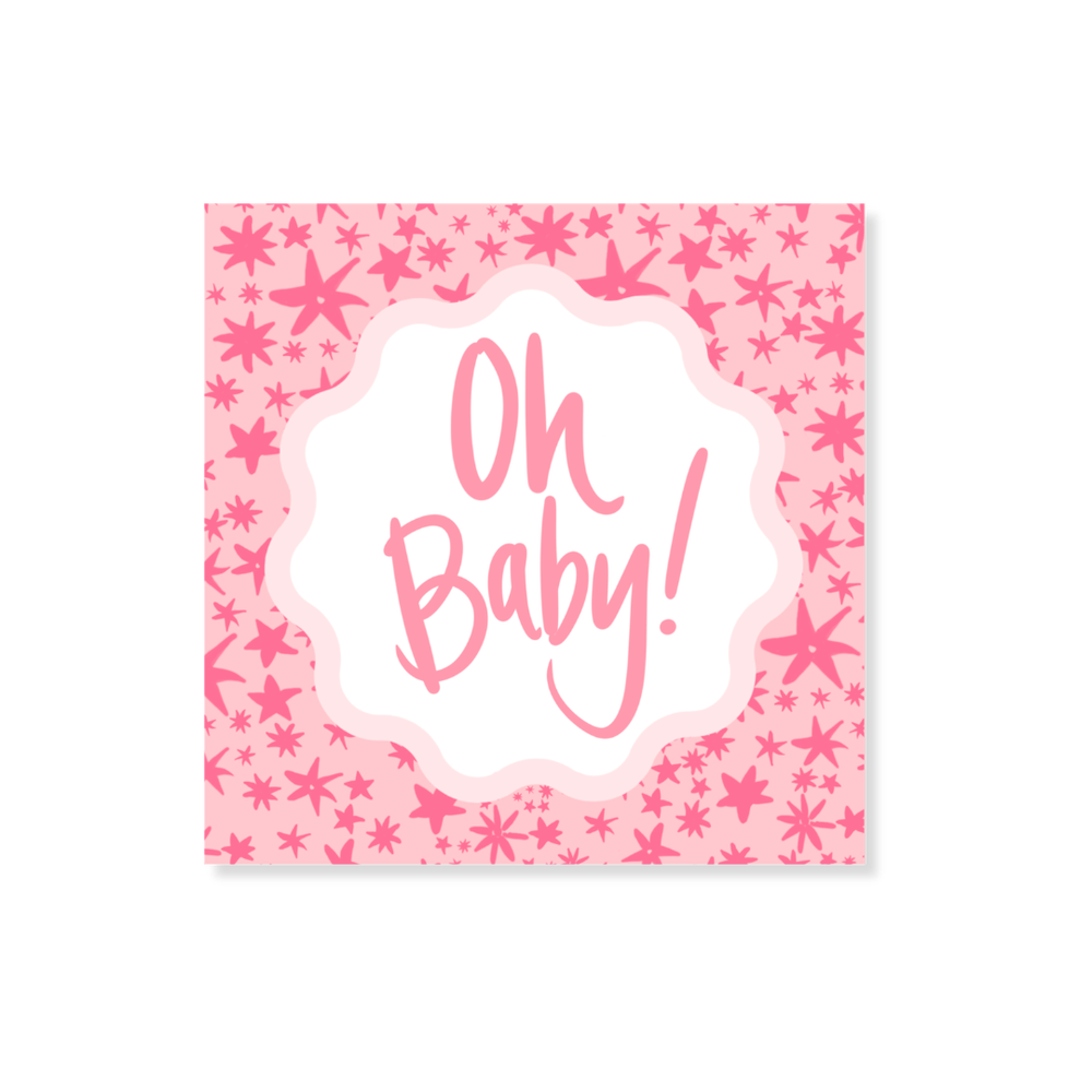 Garden of Fête Star Gift Stickers in Pink
