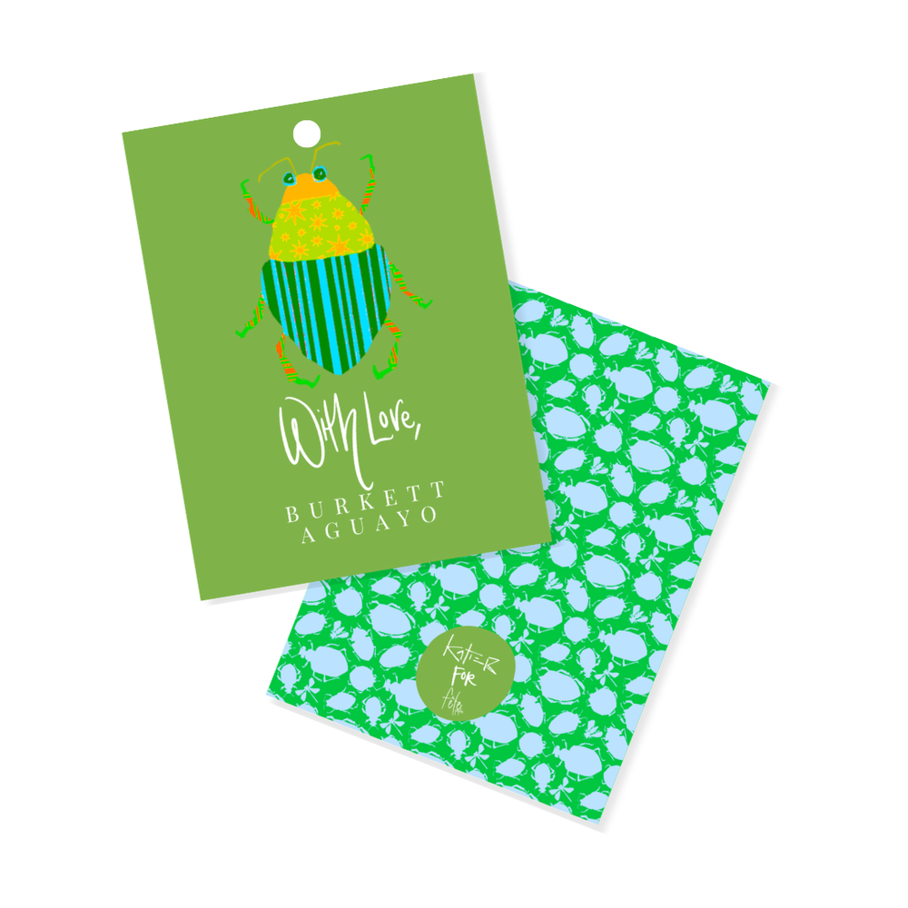 Busy Bugs Gift Tags in Star Beetle