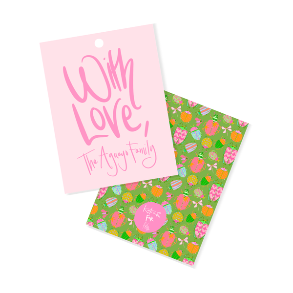 Busy Bugs Gift Tags in Sleek Pink