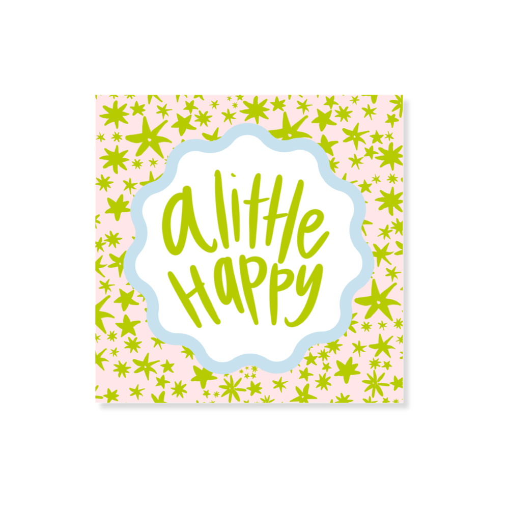 Garden of Fête Star Gift Stickers in Pale Pink