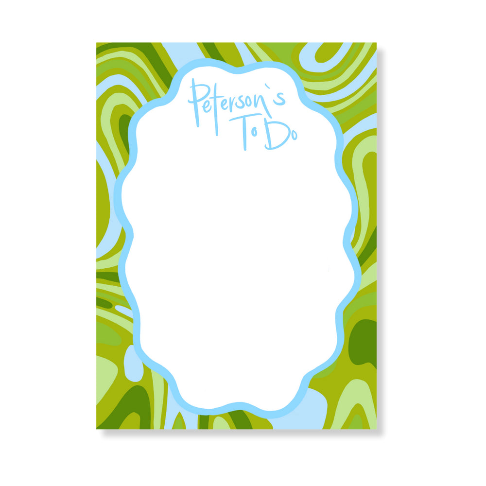 Swirl Notepad in Rain