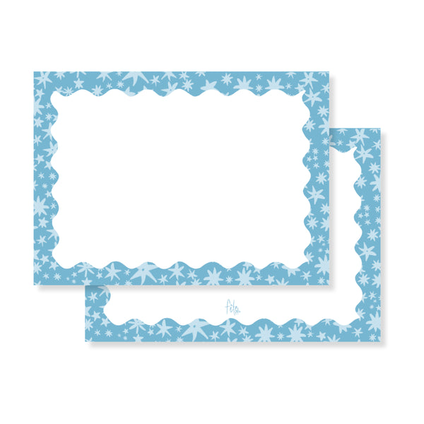 Garden of Fête Stars Stationery in Blue
