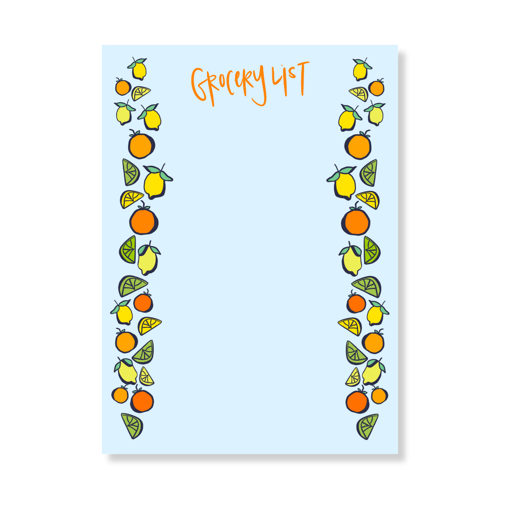 Grocery List Notepad