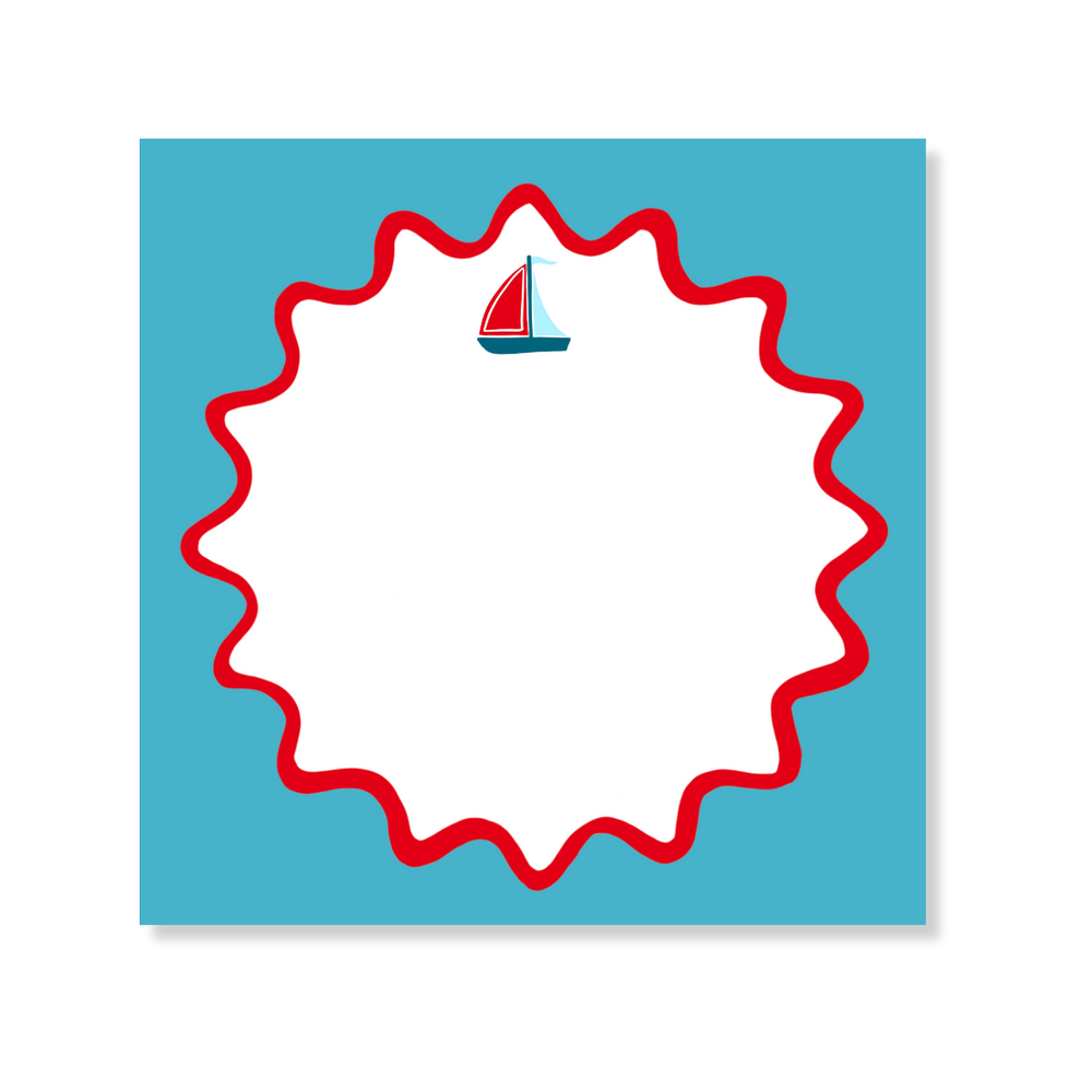 Icon Bar: Sailboat Notepad