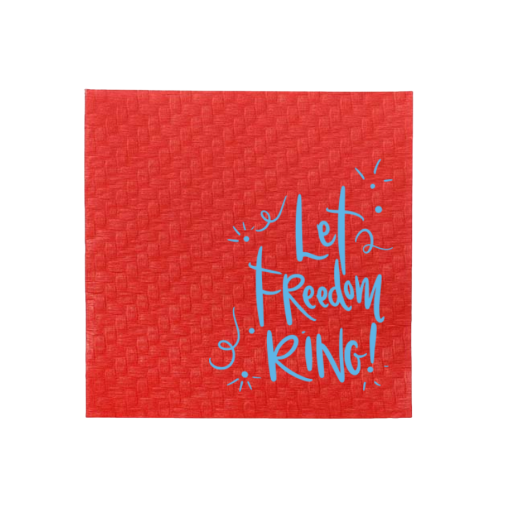 Let Freedom Ring Napkins in Red