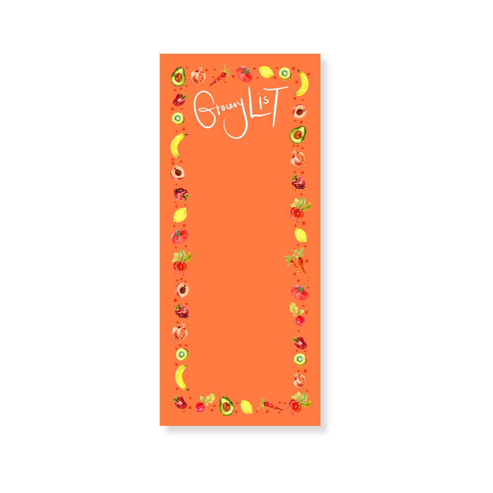 Sample Sale: Orange Long Notepad _ 100 Page