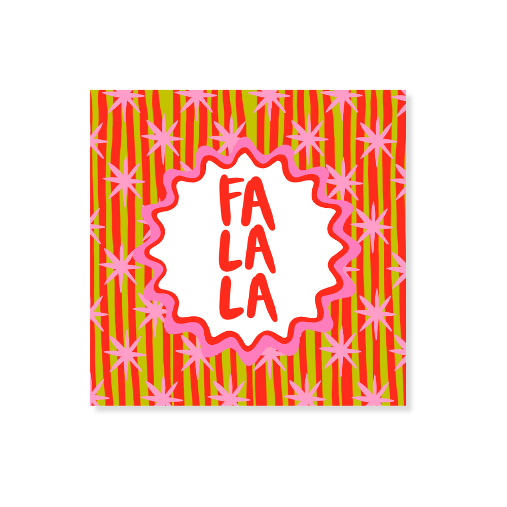 Fa La La La Stars & Stripes Gift Stickers