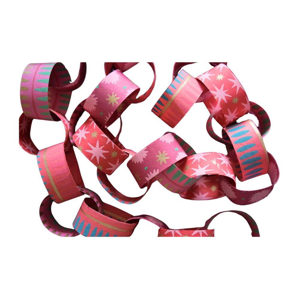 Colorful Christmas Paper Chain Kit