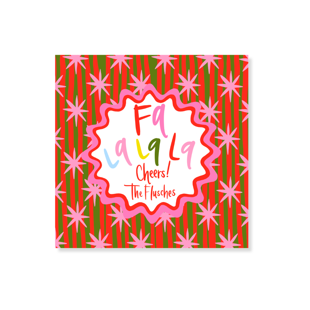 OG Fa La La La Stars & Stripes Gift Stickers