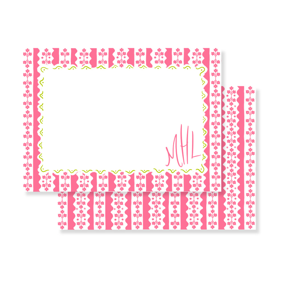 Garden of Fête Stationery in Pink