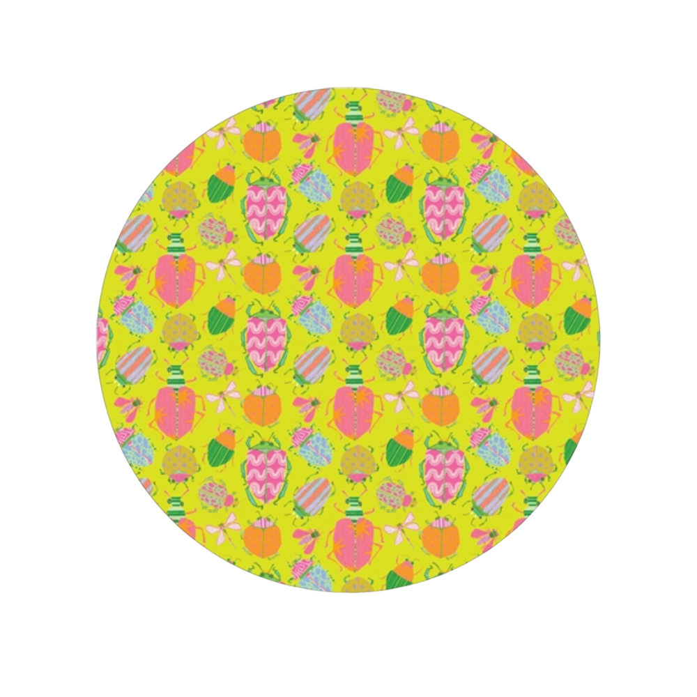 Busy Bugs Paper Plates 9" in Yellow