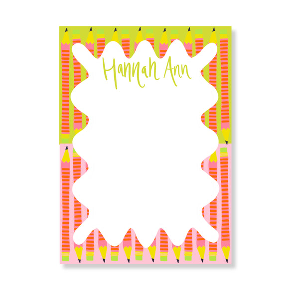 Proper Pencils Notepad in Lime & Cotton Candy