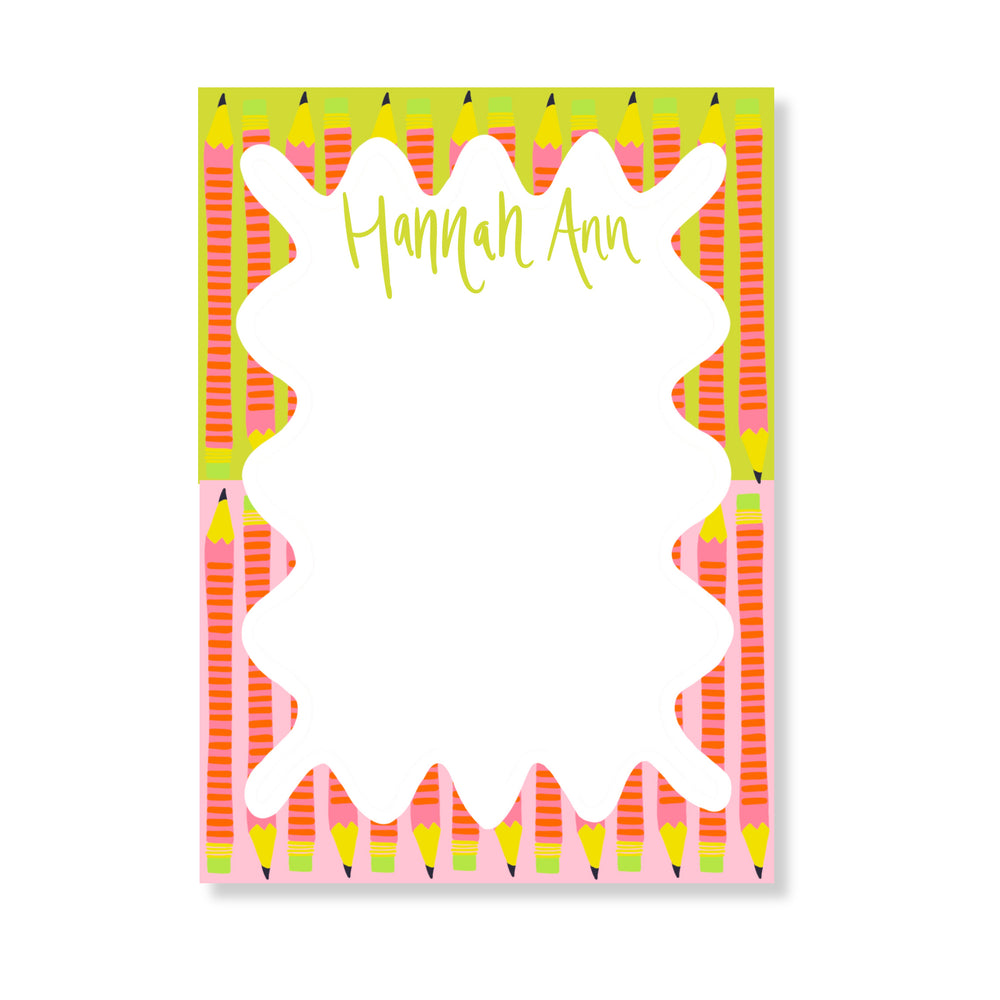 Proper Pencils Notepad in Lime & Cotton Candy