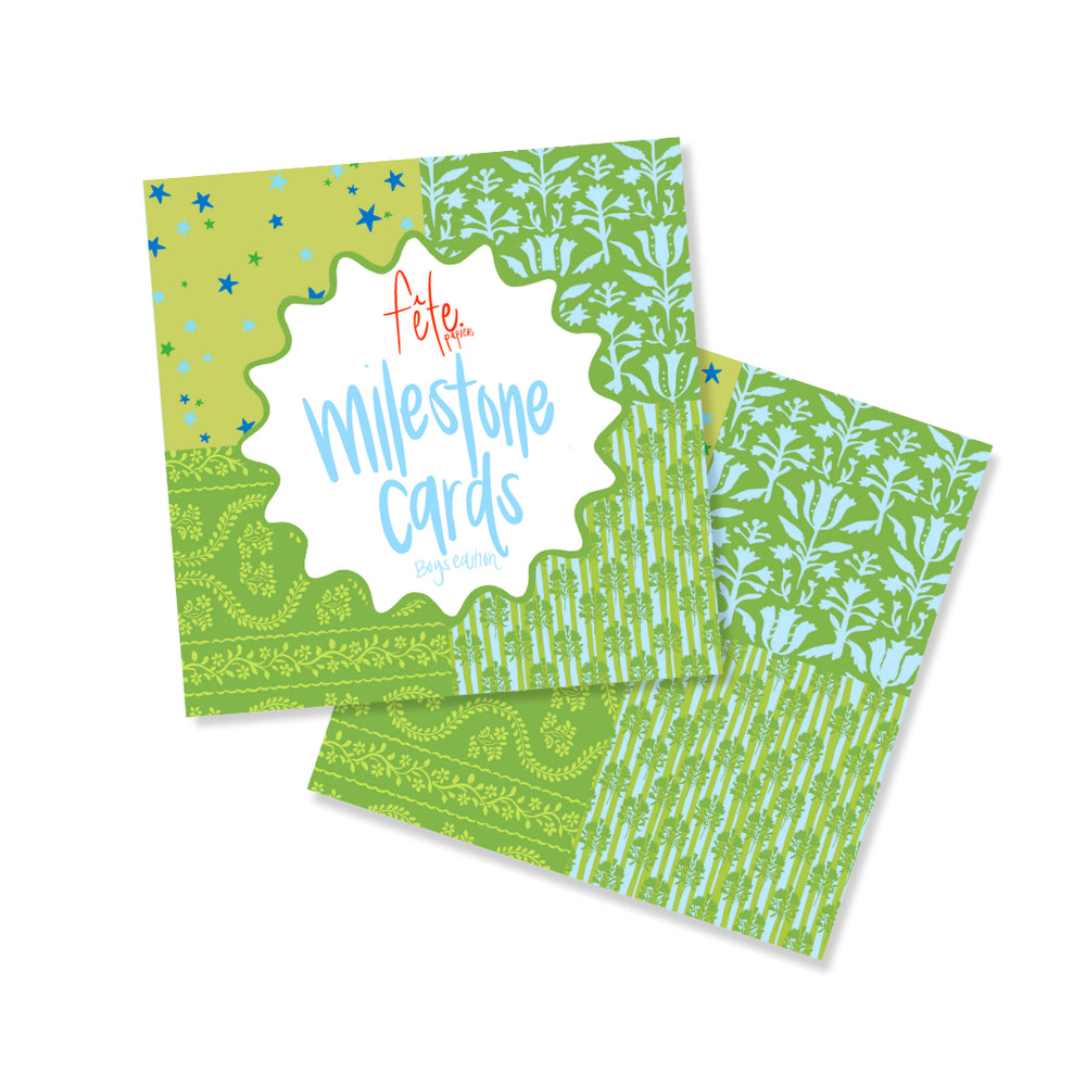 Boy Milestone Cards