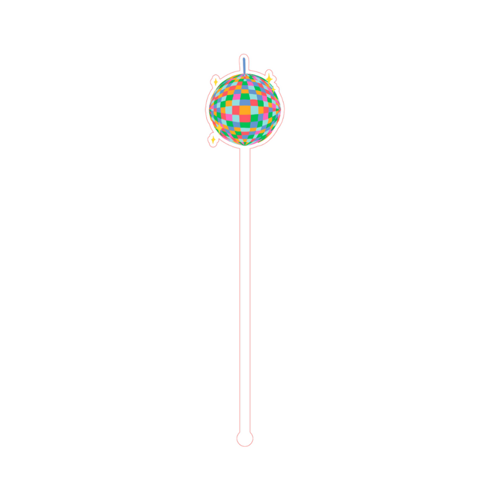 Fête Papier Icon Favorite Stir Sticks in Disco Ball