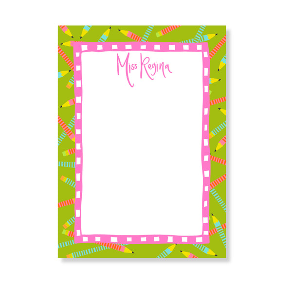 Wild Pencils Notepad in Kiwi