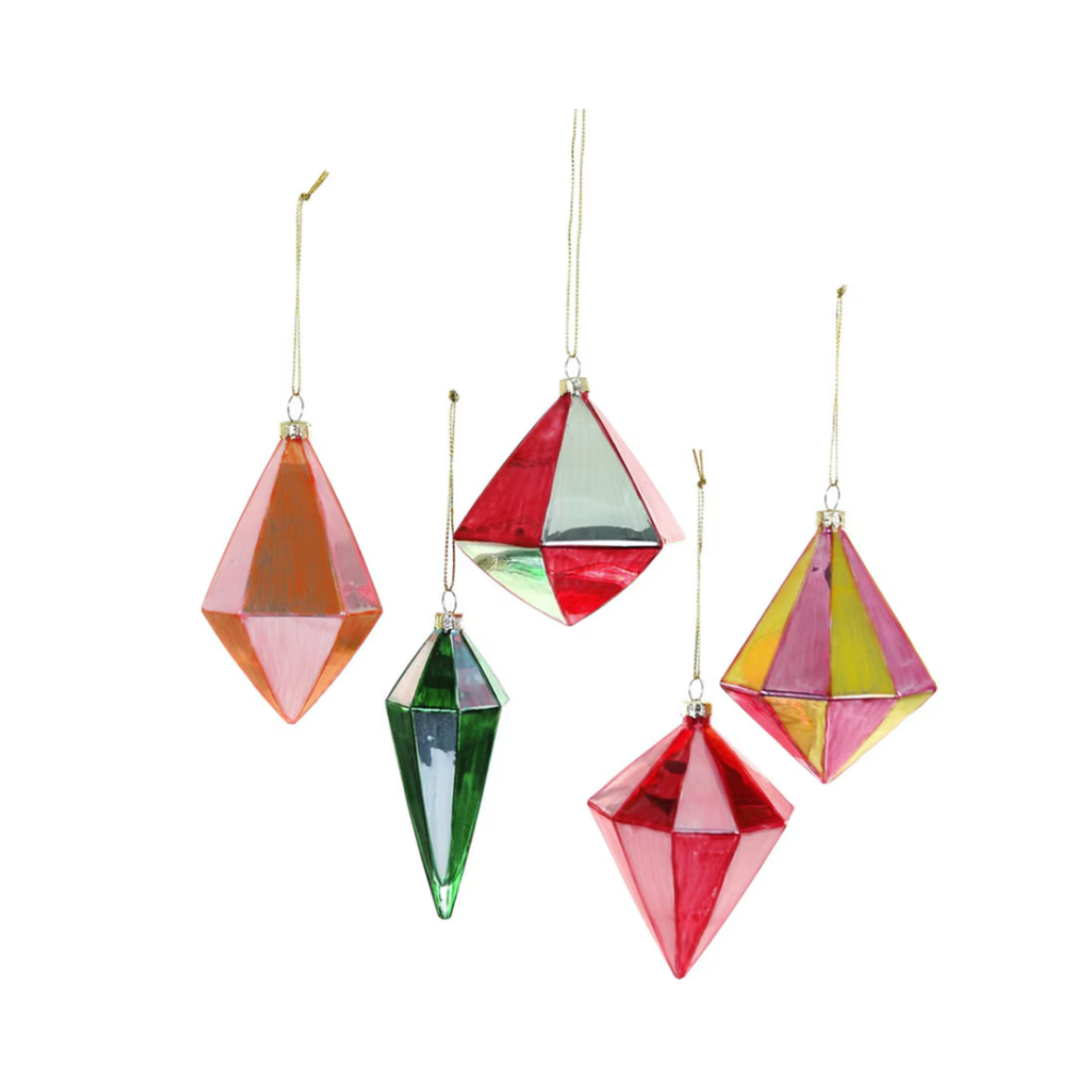 Geometric Spindles Ornament