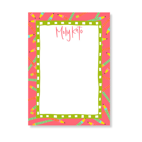 Wild Pencils Notepad in Tart