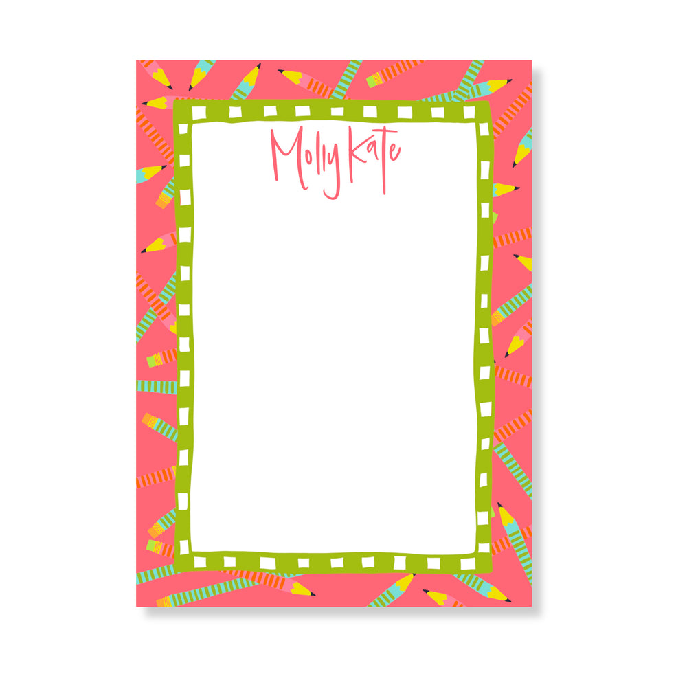 Wild Pencils Notepad in Tart