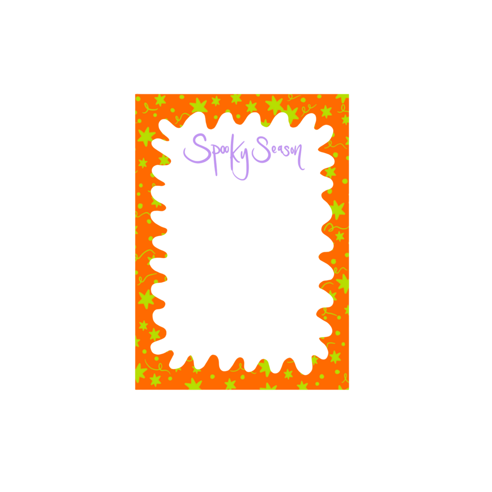 Confetti Notepad in Orange