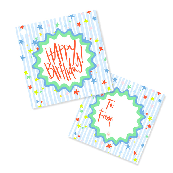 Celebratory Stars Tags in Sky