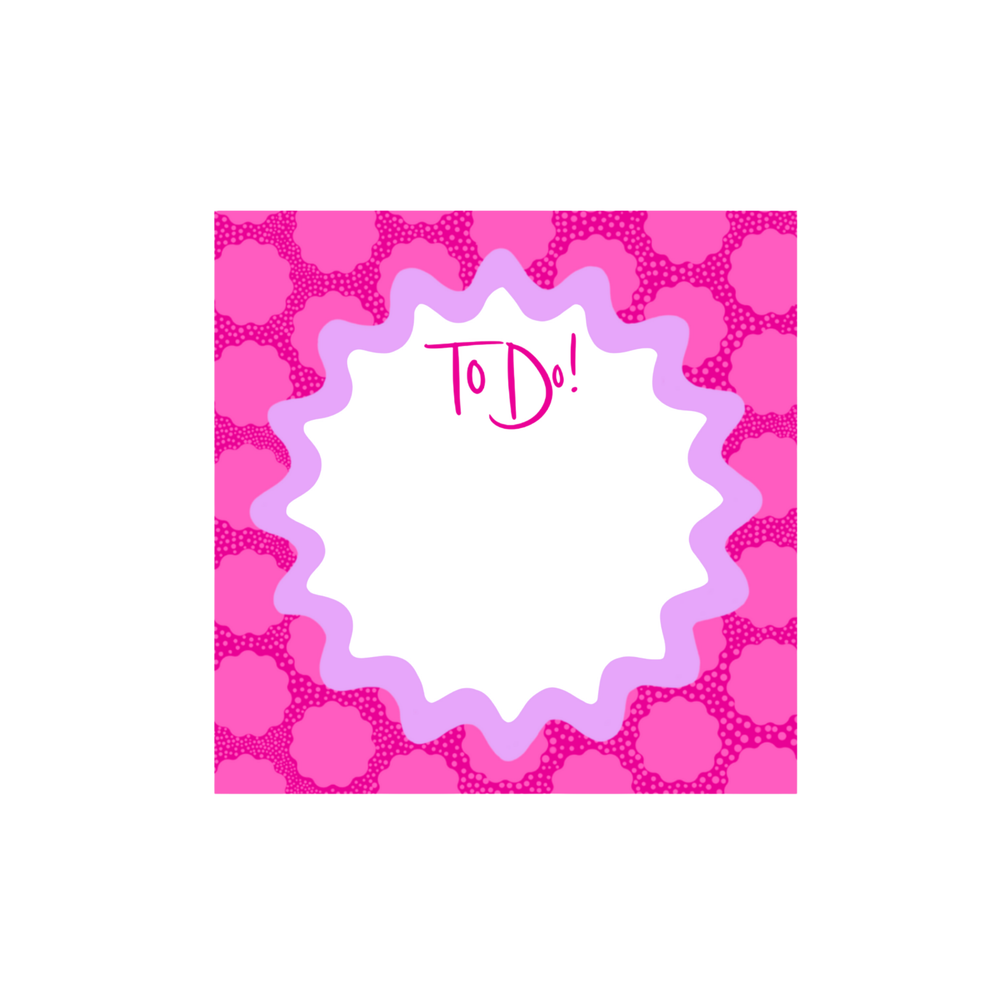 Halloween Dot Notepad in Magenta