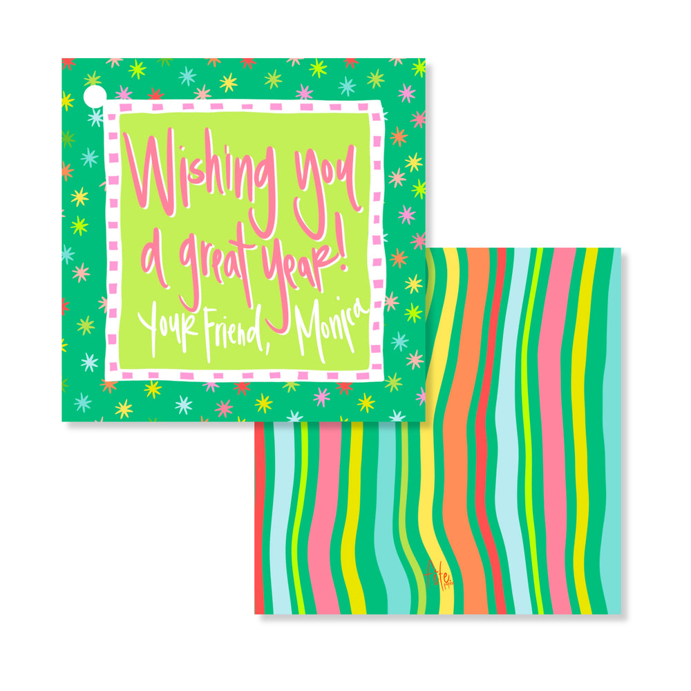 Starburst Gift Tags in River