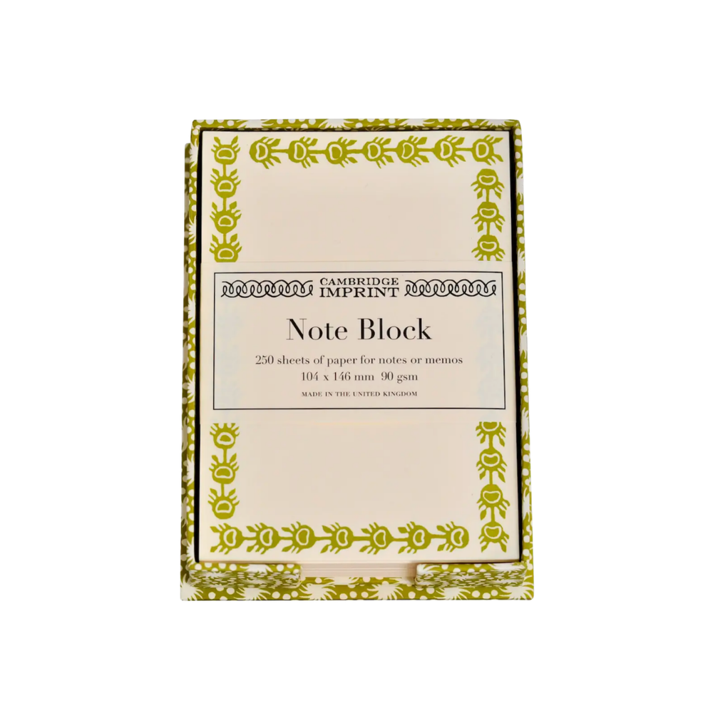 Notes + Star Note Holder in Green