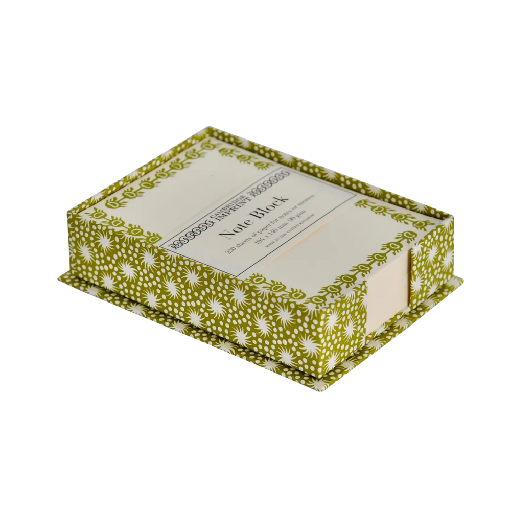 Notes + Star Note Holder in Green
