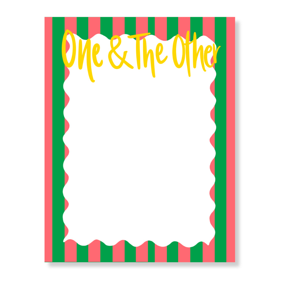 The Big Pad Cabana Stripes in Watermelon