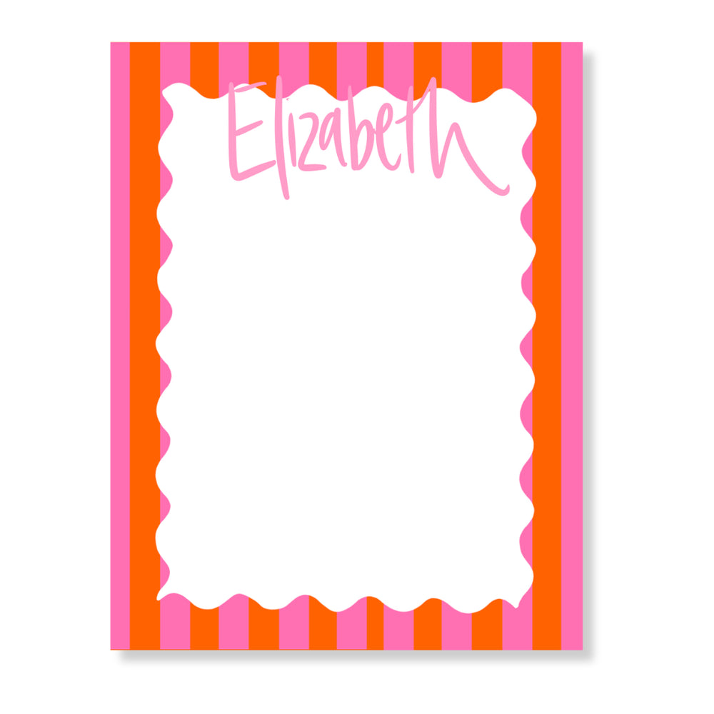 The Big Pad Cabana Stripes in Bubblegum & Peach