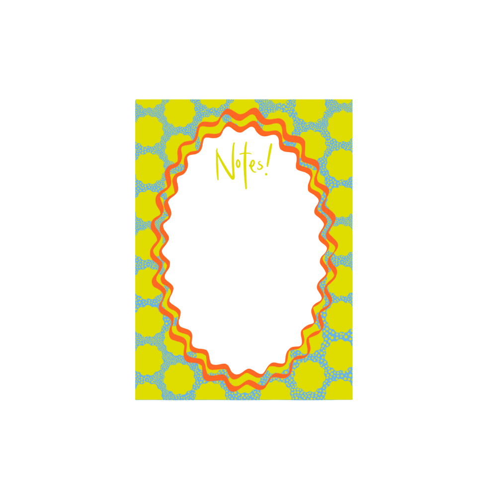 Wavy Dot Notepad in Green