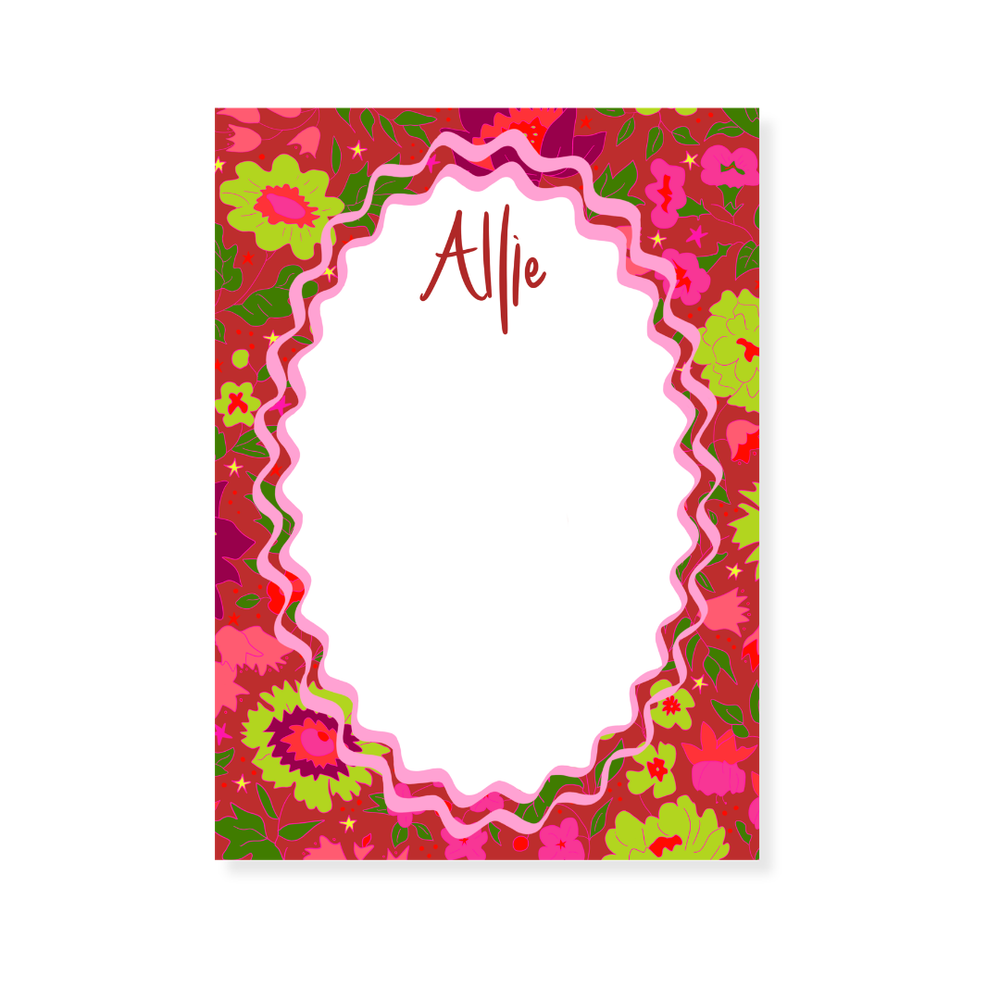Merry Floral Notepad